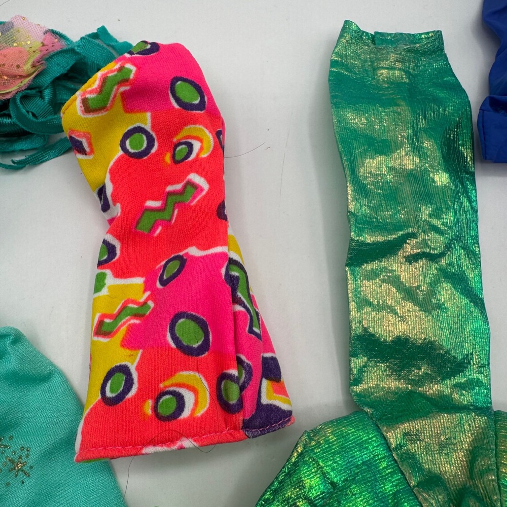 Fashion Doll Clothes Lot Kids One Size Multicolor Mermaid Genie 90s - Picture 8 of 16